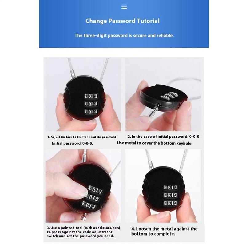 Round Shape Luggage Combo Lock - đánh giá và giá Backpack Lock Combo